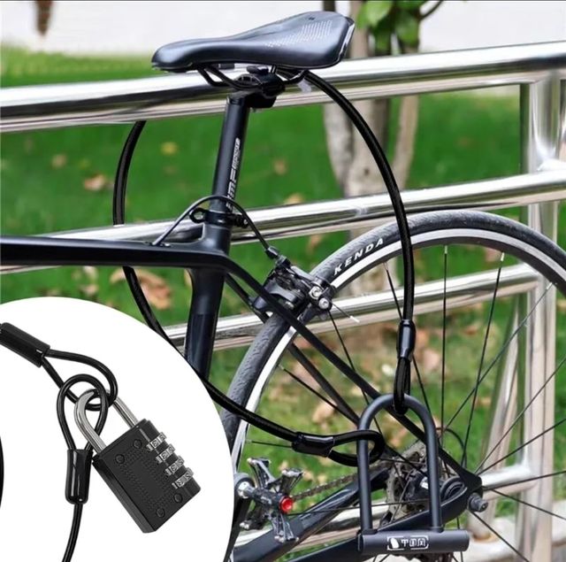 Candado de Combinación y Cable Antirrobo