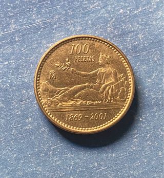 Moneda 100 Pesetas 1869-2001
