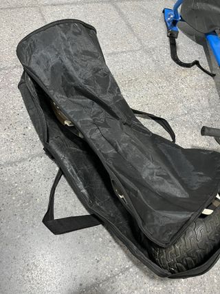 Hoverboard con Silla Azul y Bolsa