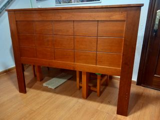 Cabecero de madera maciza nogal