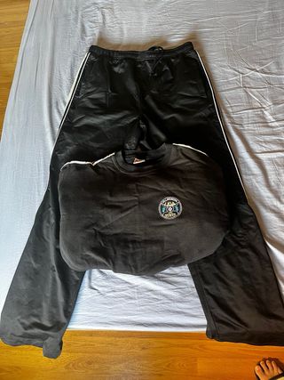Chándal de Árbitro Negro
