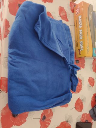 Manta Sofa con Mangas Azul