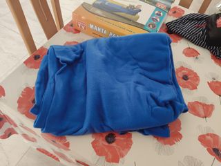 Manta Sofa con Mangas Azul