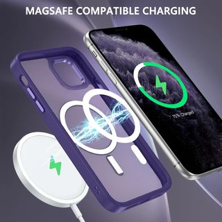 ✨ - Funda magnética mate resistente para iPhone
