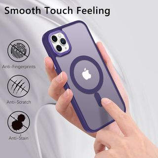 ✨ - Funda magnética mate resistente para iPhone