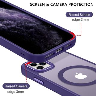 ✨ - Funda magnética mate resistente para iPhone