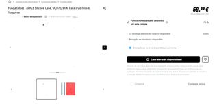 Funda Silicona iPad mini 4 Azul Claro