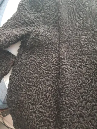 Chaquetón Astrakan Negro