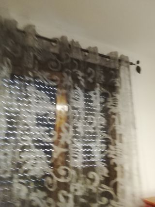 Cortinas Visillos  tonos  Grises