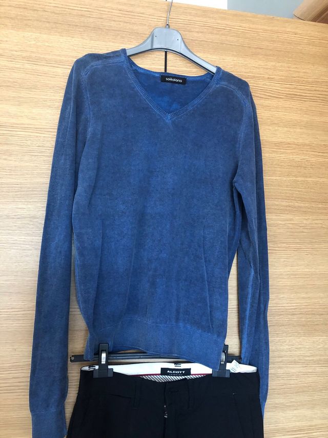 Completo uomo blu e nero