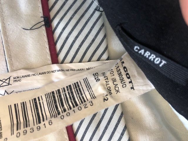 Completo uomo blu e nero