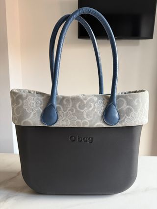Borsa Obag Grande Blu e Grigia