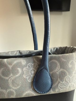 Borsa Obag Grande Blu e Grigia