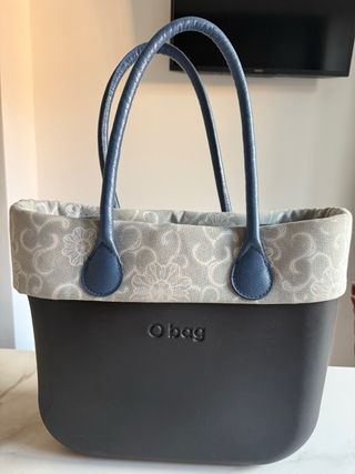 Borsa Obag Grande Blu e Grigia