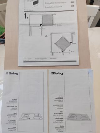 Placa Vitrocerámica Balay 4 zonas