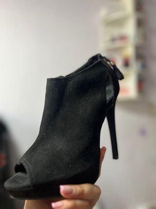 Tacones negros 7 cm