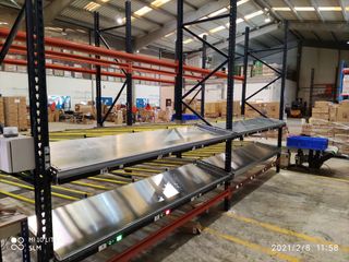 Estantería picking con rodillos metálica