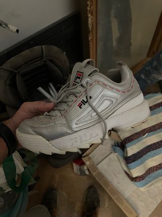 Zapatillas Fila plateadas