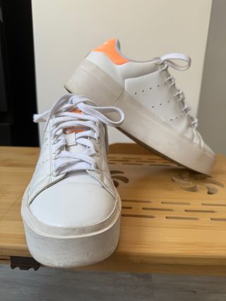 Adidas Stan Smith Plataforma Naranja Blanco