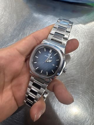 Reloj Pocal plateado y azul