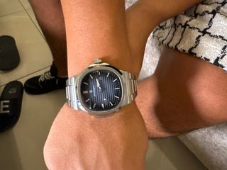 Reloj Pocal plateado y azul