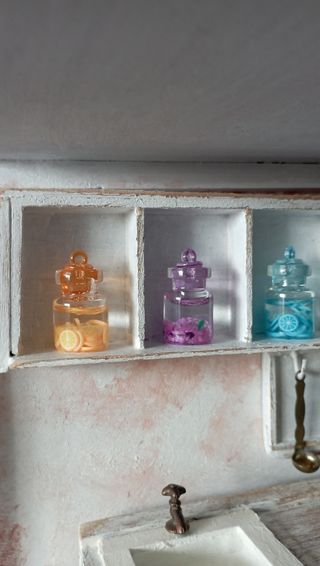 Set 3 barattoli miniatura Dollhouse 1:12