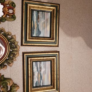 Set de 6 Cuadros y Espejos Pequeños