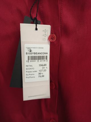 Camicia Sandro Ferrone donna rossa