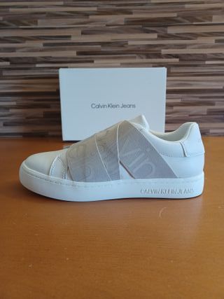 Calvin Klein Jeans Zapatillas Blancas Elas