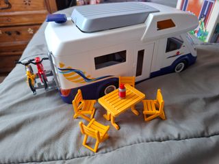 Autocaravana Playmobil con Bicicletas y Muebles