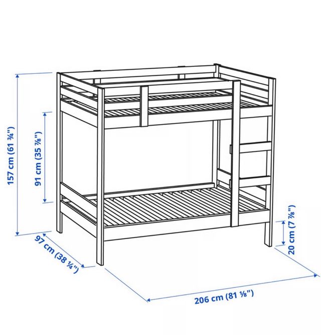 Camarote IKEA con 2 colchones