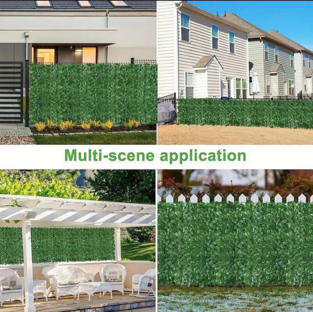 1x6M Siepe artificiale Edera finta recinzione
