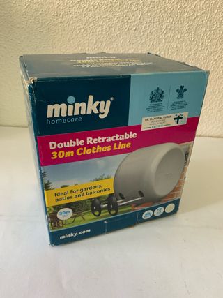 Tendedero Minky Retráctil Doble 30m