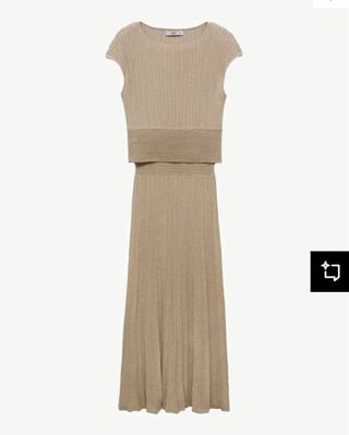 Vestido Mango Beige
