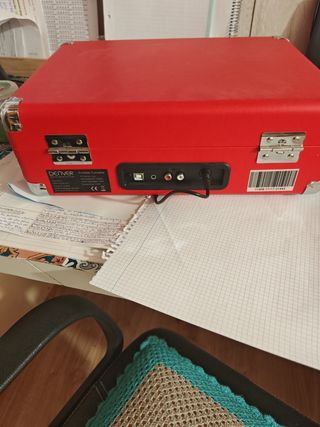 Tocadiscos Denver Rojo
