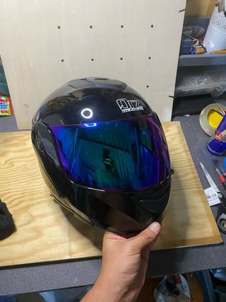 Casco modular ORZ Helmets Talla L Negro brillo 