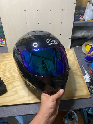 Casco modular ORZ Helmets Talla L Negro brillo 