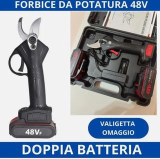 Forbice Da Potatura con 2 Batterie Giardinaggio