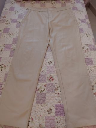 Pantalones de mujer beige