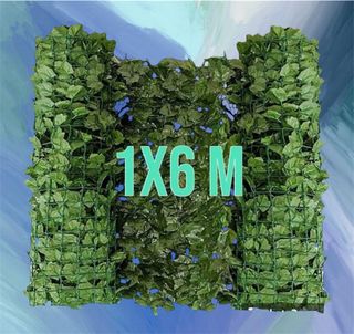 1x6M Siepe artificiale Edera finta recinzione 