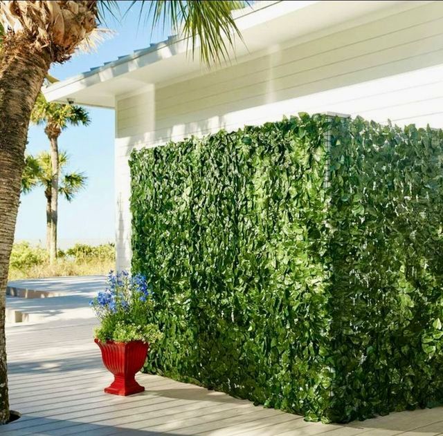 1x6M Siepe artificiale Edera finta recinzione