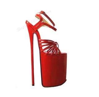 N40 Sandalias Plataforma Roja Talla 40