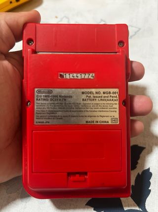 Game boy pocket roja 1996 leer