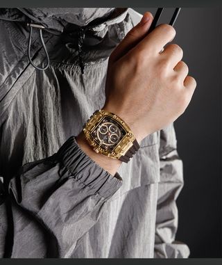 Reloj Naviforce Dorado y Marrón