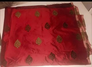 Tela fallera/huertana  granate con relieve 