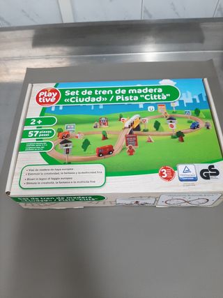 Set de tren de madera Playtive Ciudad