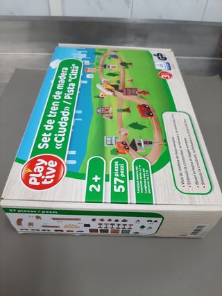 Set de tren de madera Playtive Ciudad