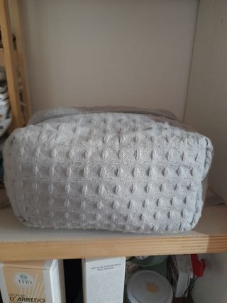 Bustone cotone indiano grigio perla