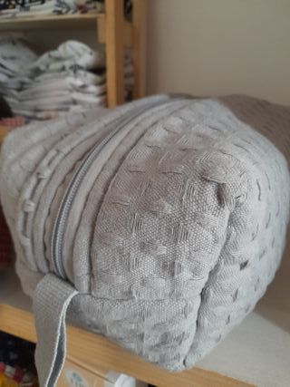 Bustone cotone indiano grigio perla