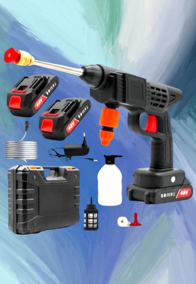 Pistola Idropulitrice a Batteria Ricaricabile Set